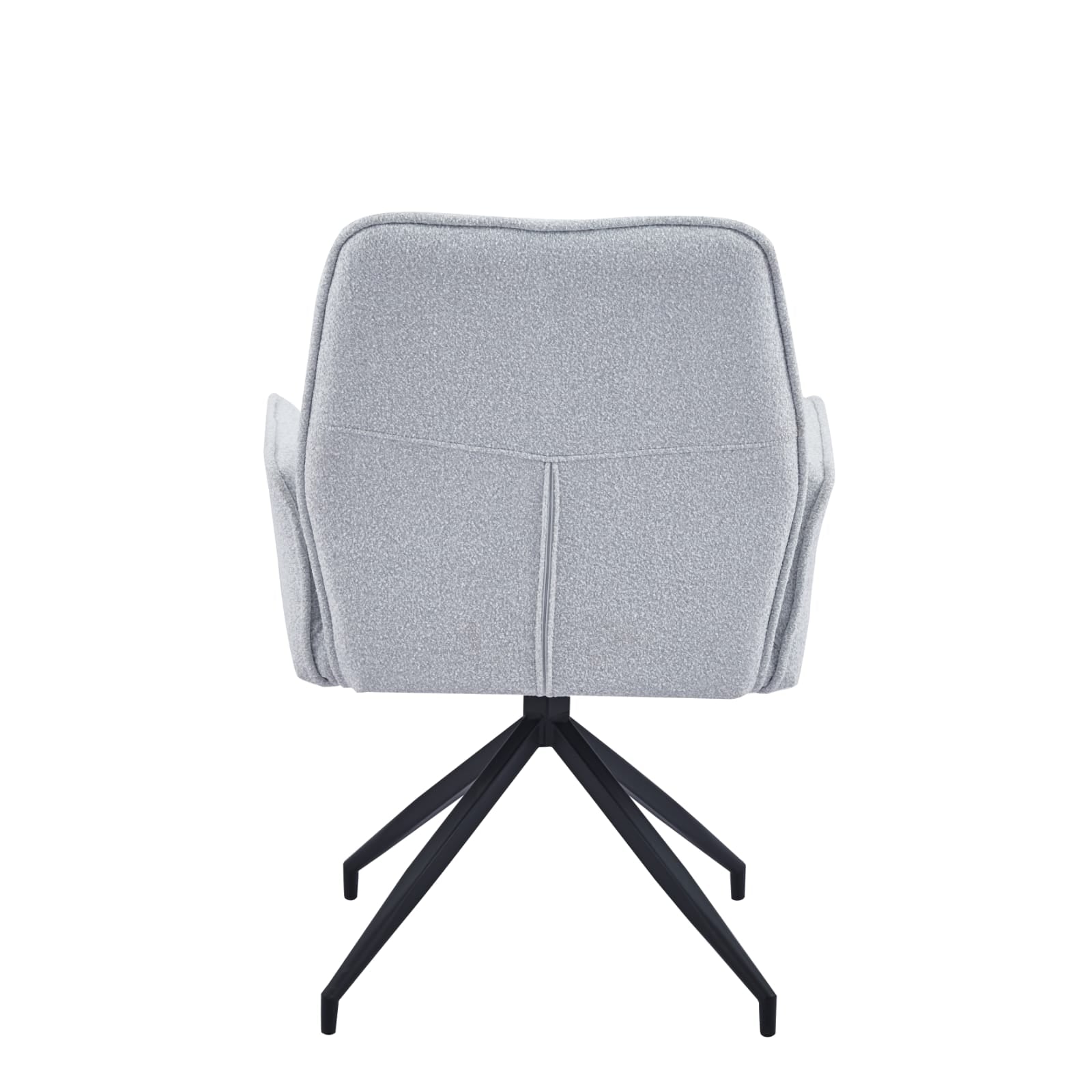 Chaise pivotante – Assise Confortable en Tissu haut de gamme & Piétement Métal Noir , rotation 360° - Decora Home