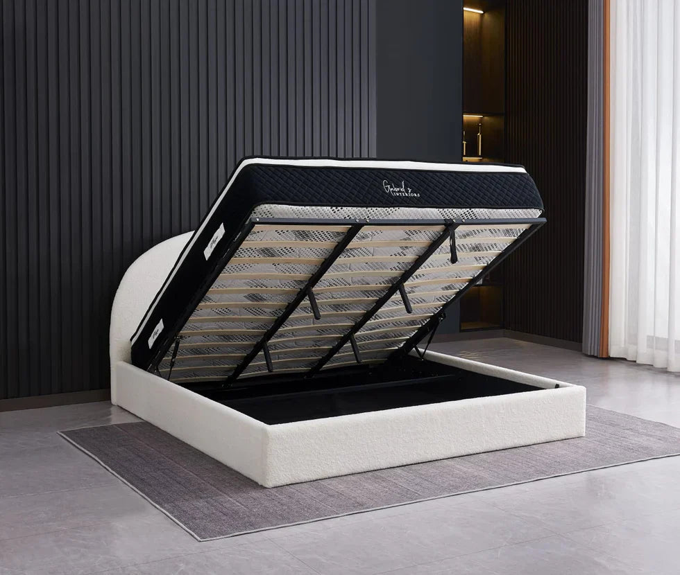 Lit Coffre Double Allegra – Élégance & Rangement Discret - Decora Home