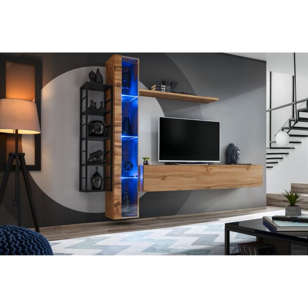 SWITCH M7 hanging wall unit, chêne Wotan — vue 2