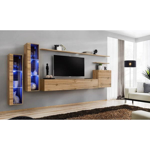 SWITCH XI hanging wall unit, chêne Wotan — vue 2