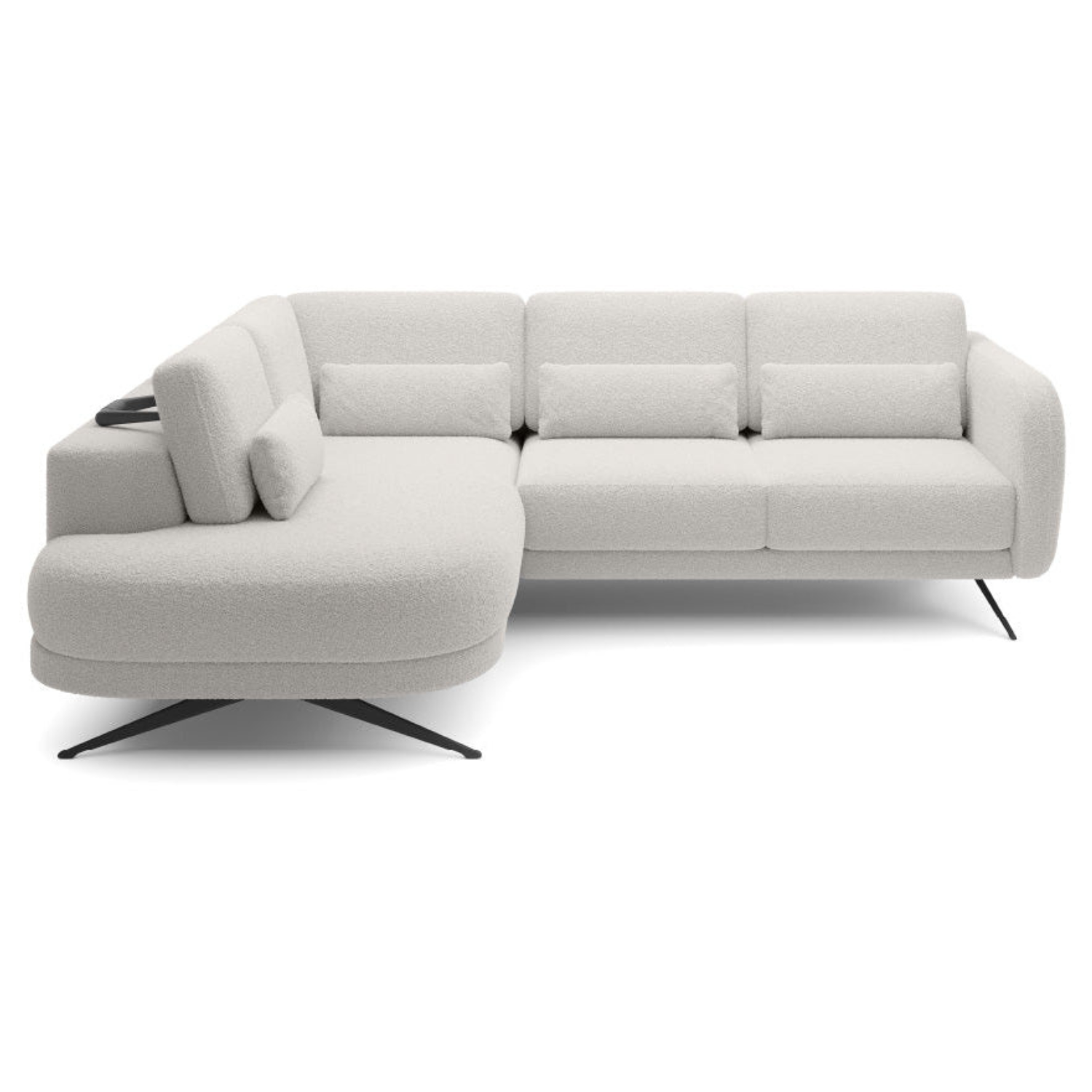 Canapé moderne avec profondeur d’assise réglable et appui-tête coulissant