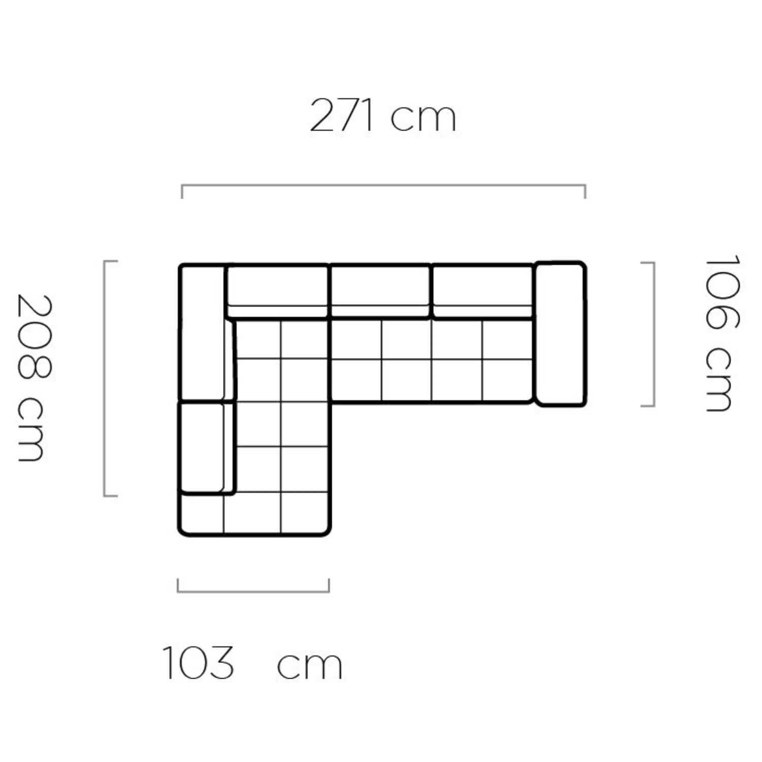 Canapé d'angle moderne avec réglage électrique de la profondeur d'assise Le canapé d'angle