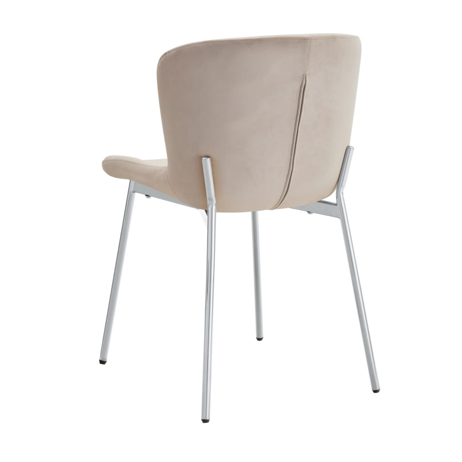 Chaise en Assise velours avec structure métallique dorée, style moderne