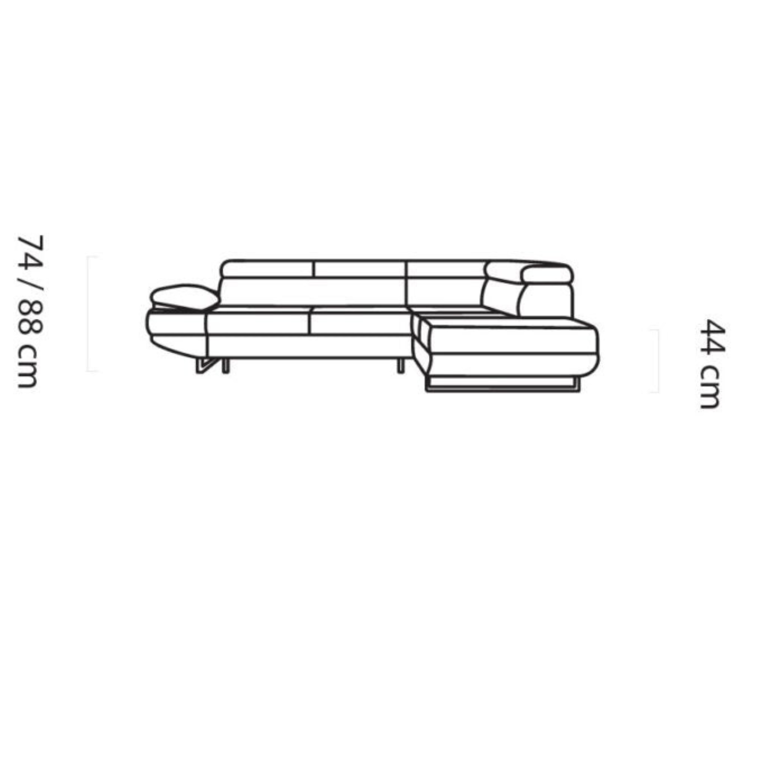 Canapé d’Angle – Confort Ajustable Électriquement et Élégance Contemporaine