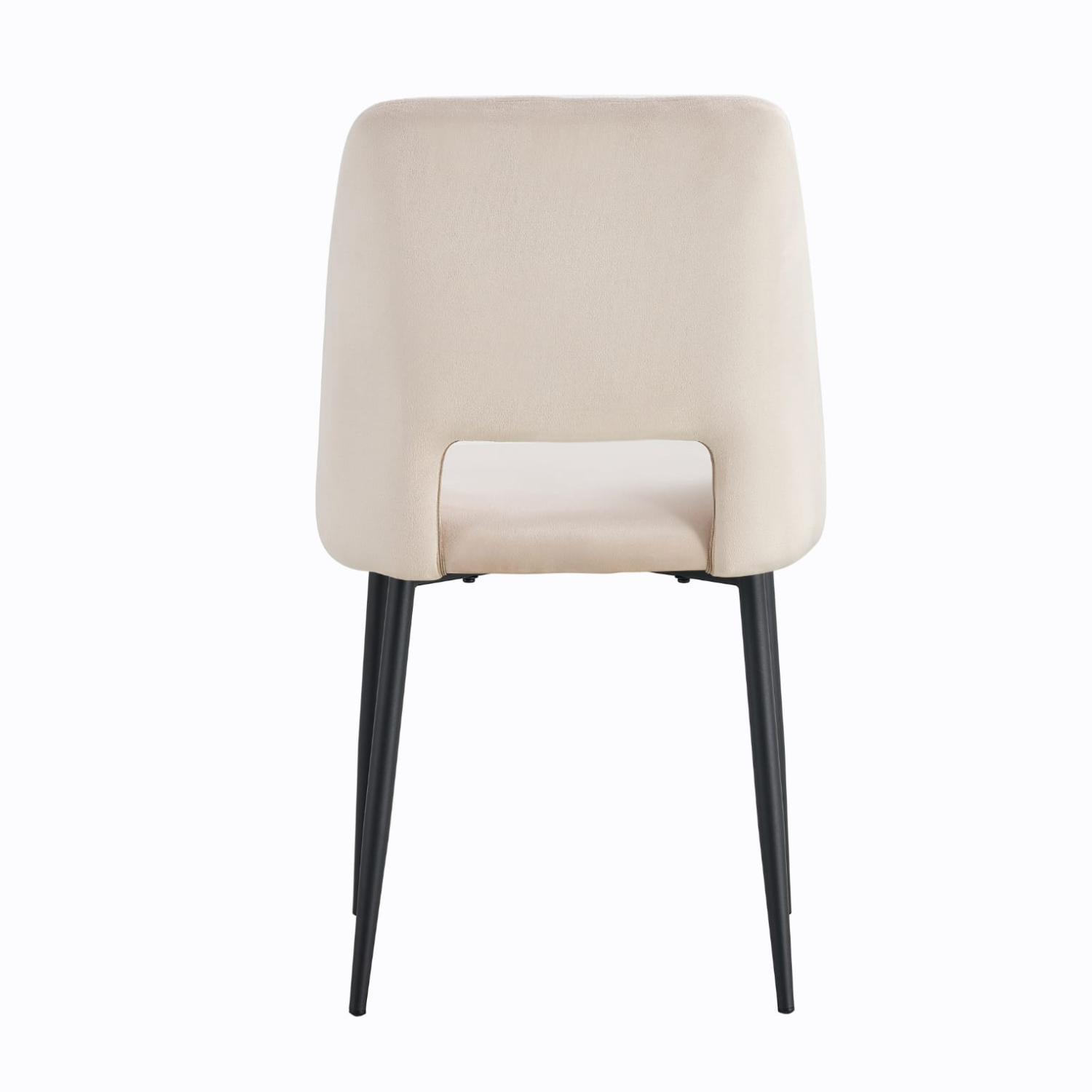 Chaise en Tissu Doudou, Velours ou Sergé – Pieds Métal Noir ou Chrome