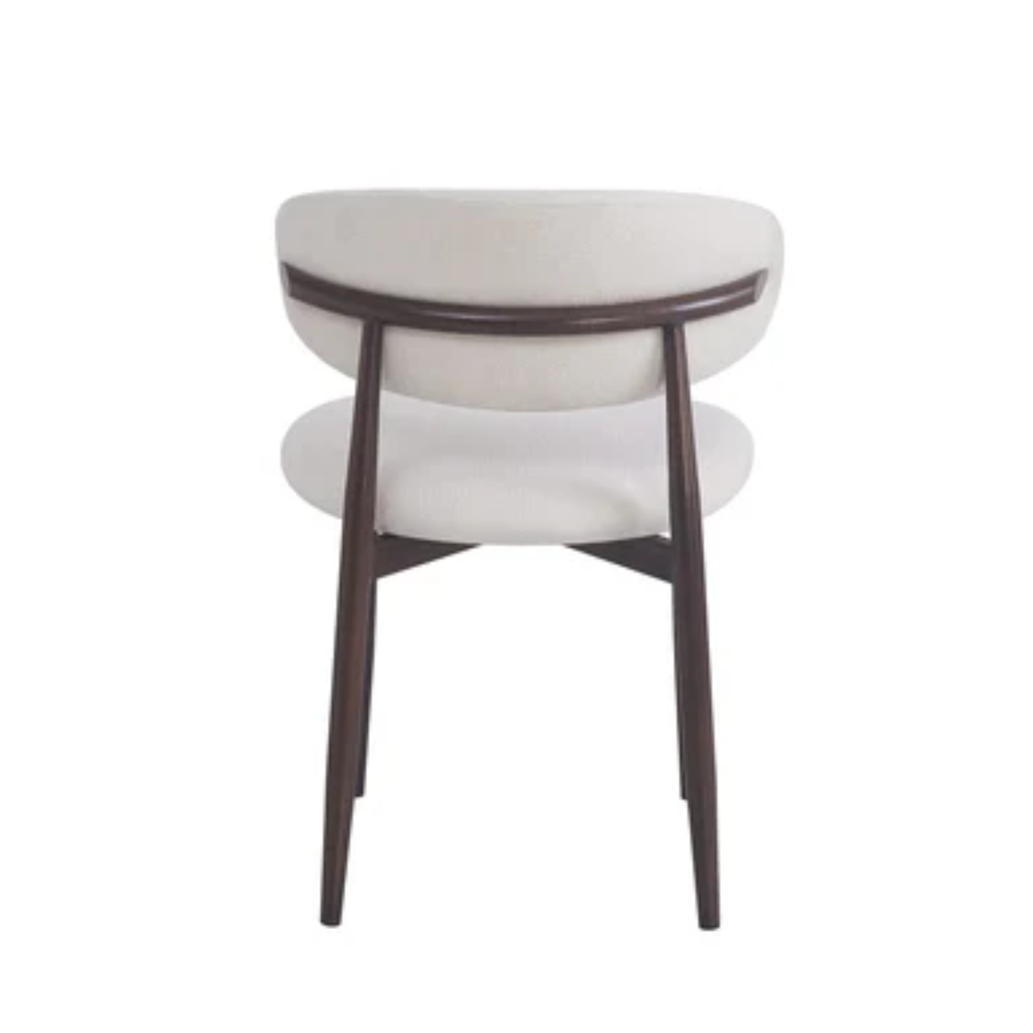 Lot de 2 chaises en velours beige – Pieds effet bois grain beige, noyer grain moka ou noyer grain beige