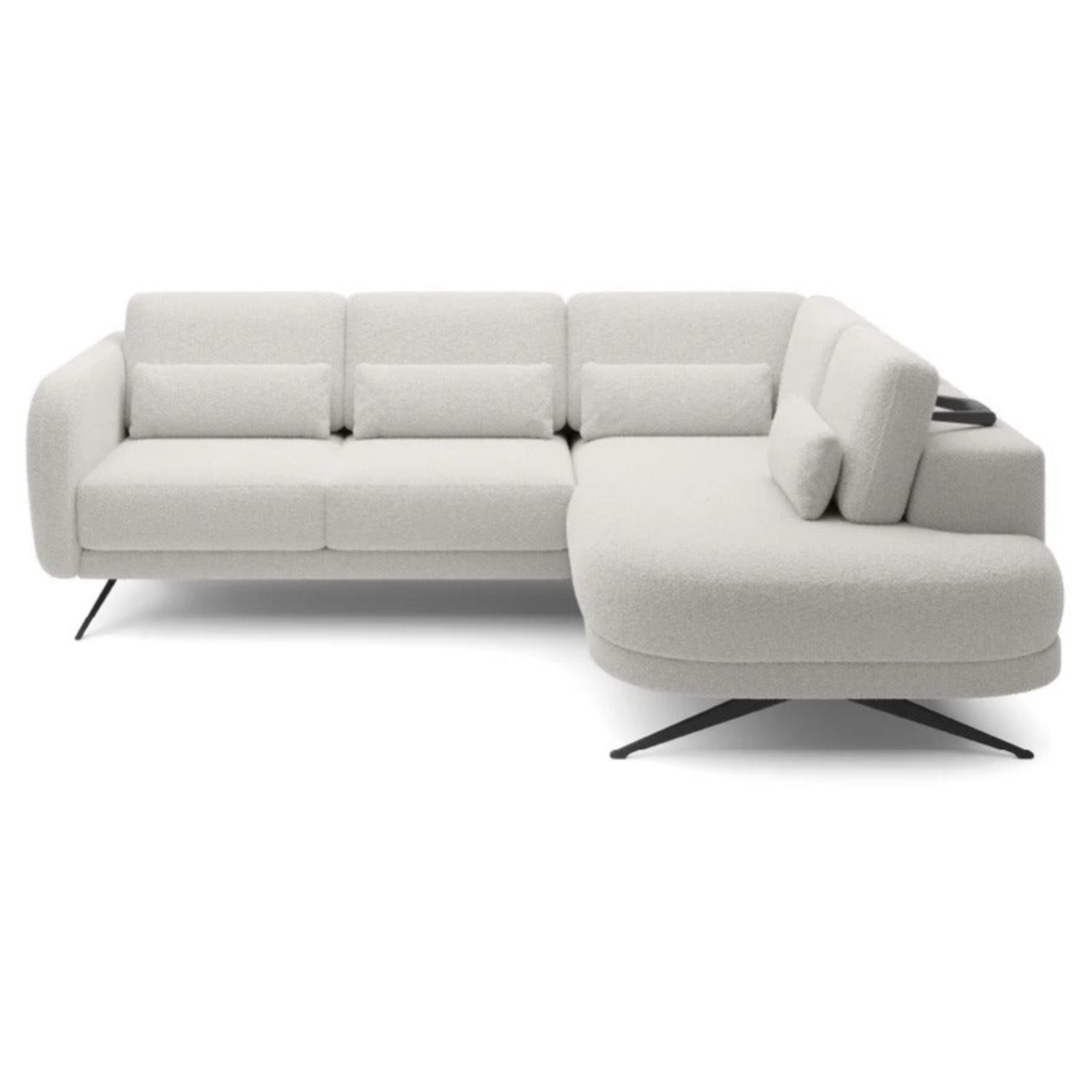 Canapé moderne avec profondeur d’assise réglable et appui-tête coulissant