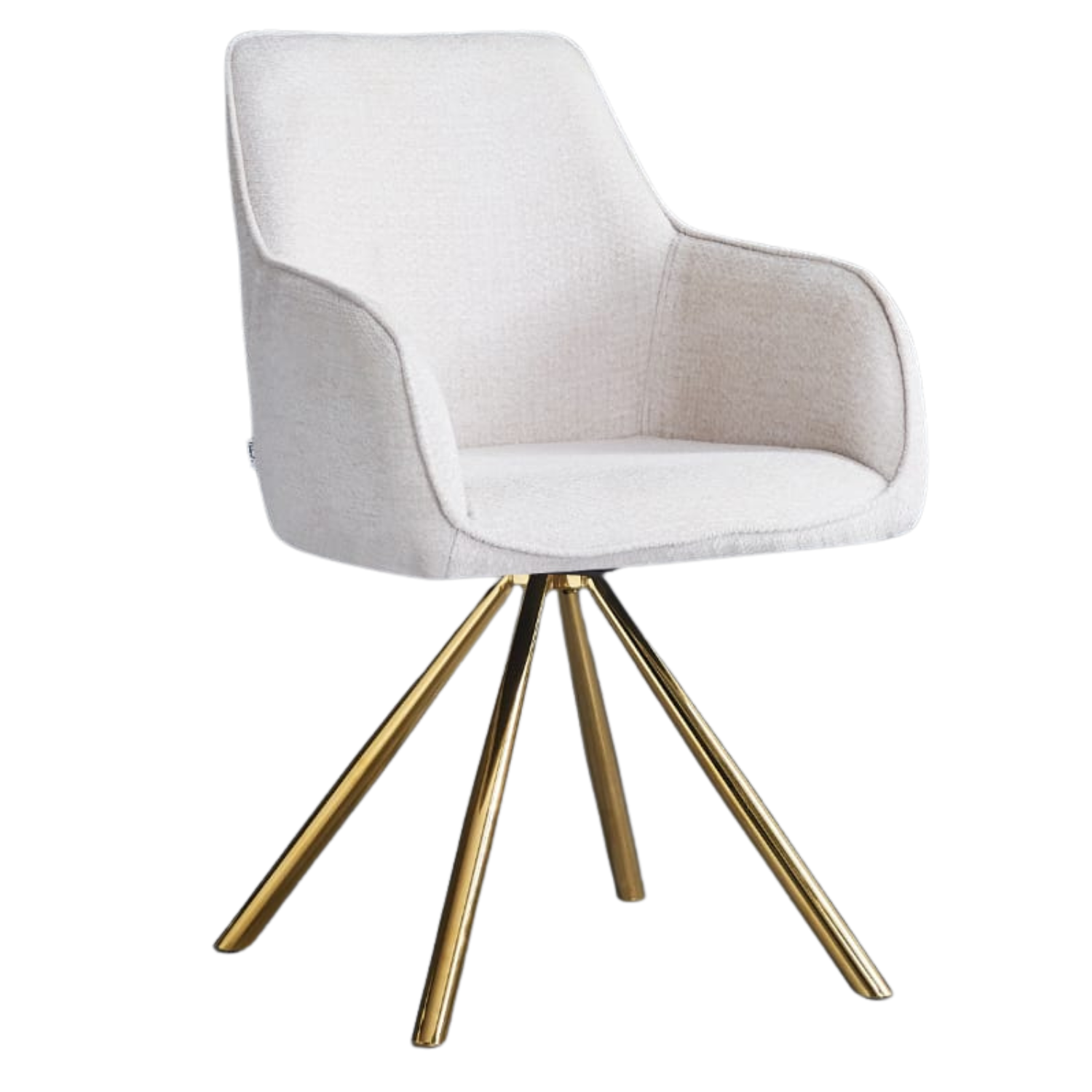 Chaise en tissu taupe, écru ou gris avec pieds métal noir ou doré – Design moderne et confortable