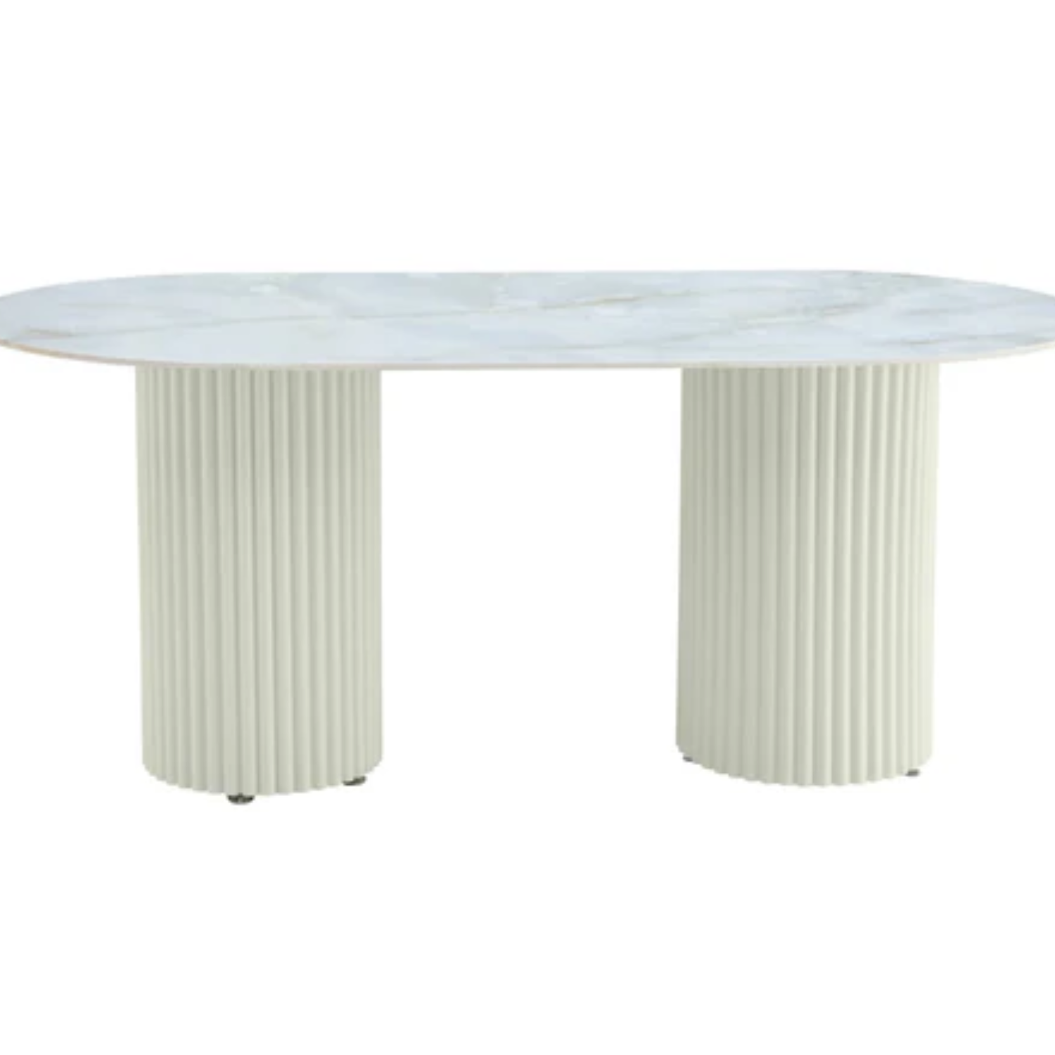 Table à Manger –Plateau Céramique Travertin ou Moka, Pieds Métal – Élégance Moderne 180x90 cm