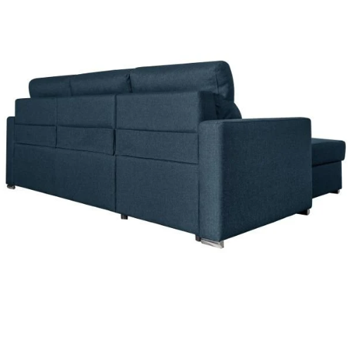 Canapé d'angle réversible convertible en tissu