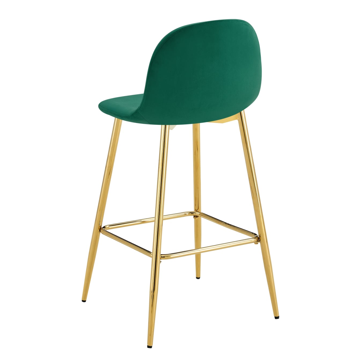 Tabouret de bar élégant en velours et métal doré – Chic, Confort et Style Scandinave
