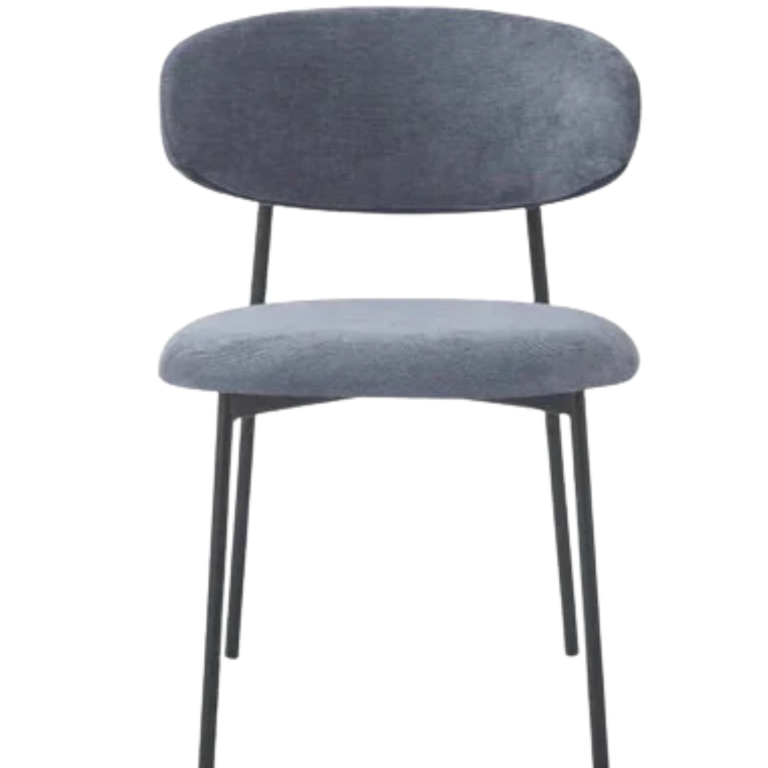 Chaise Revêtement Tissu Côtelé ou Serge – Pieds Métal Noir
