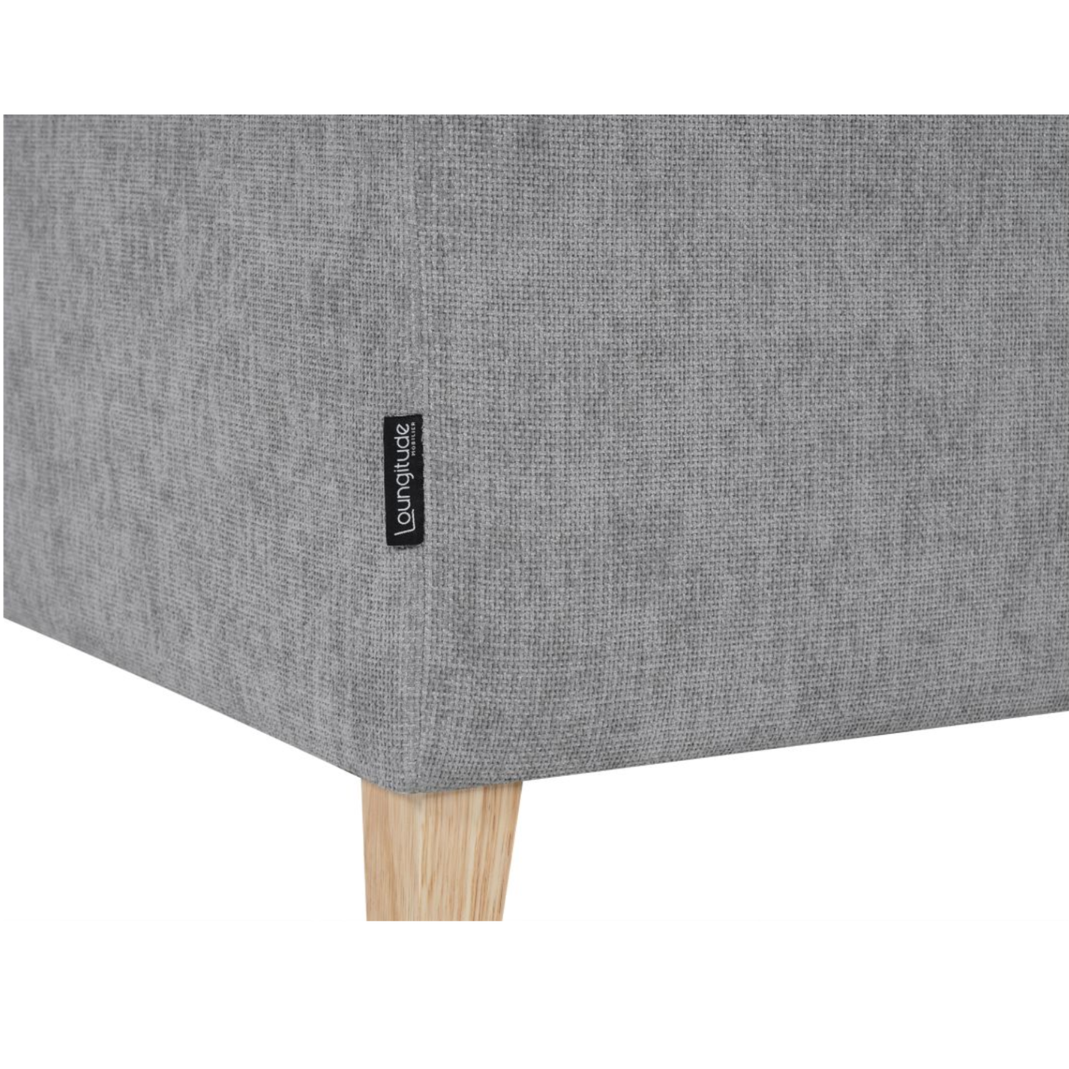 Canapé droit 2 places en tissu - Pieds Bois