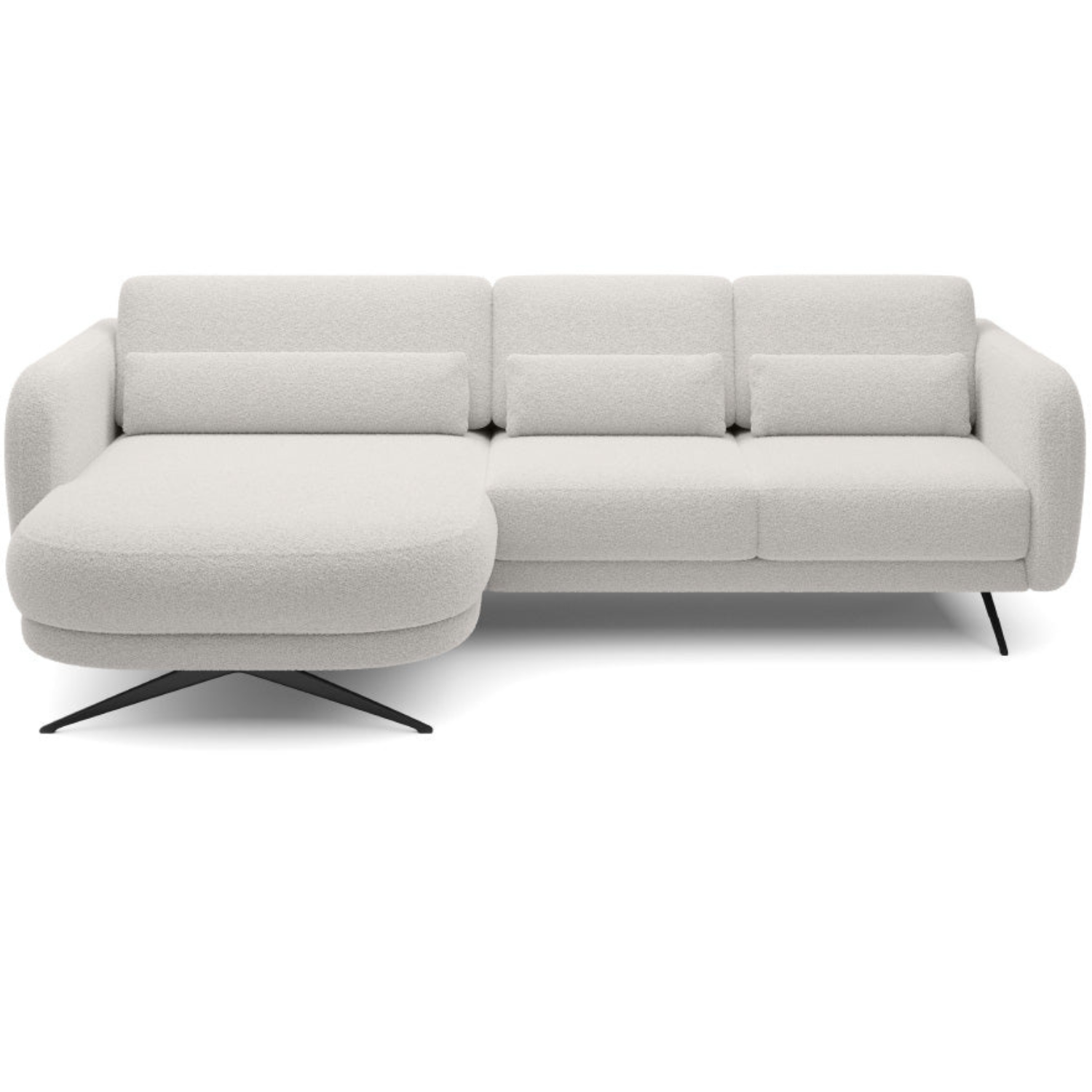 Canapé moderne avec profondeur d’assise réglable et appui-tête coulissant