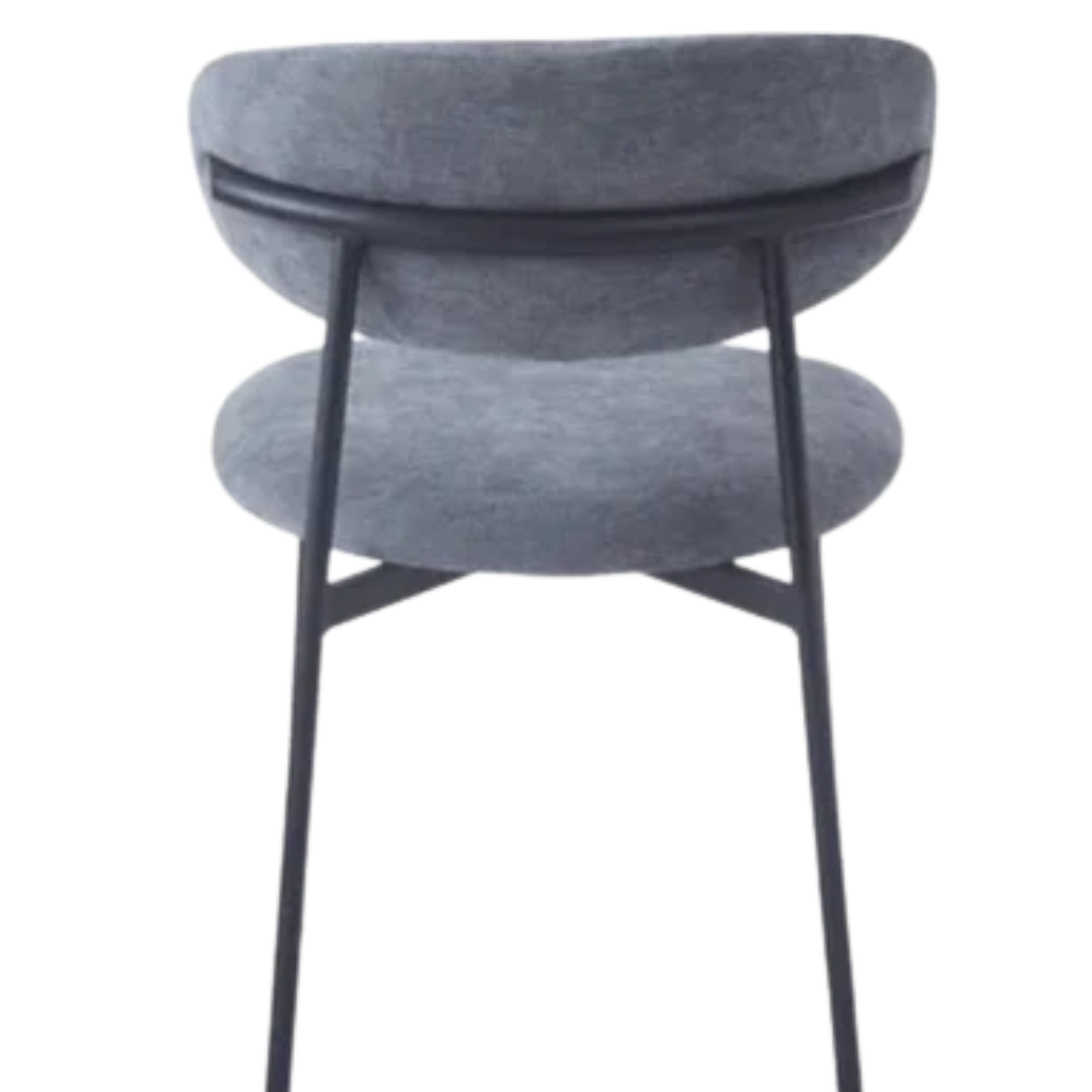 Chaise Revêtement Tissu Côtelé ou Serge – Pieds Métal Noir