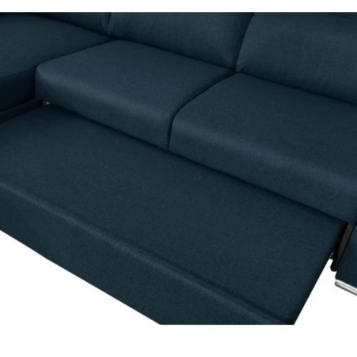 Canapé d'angle réversible convertible en tissu