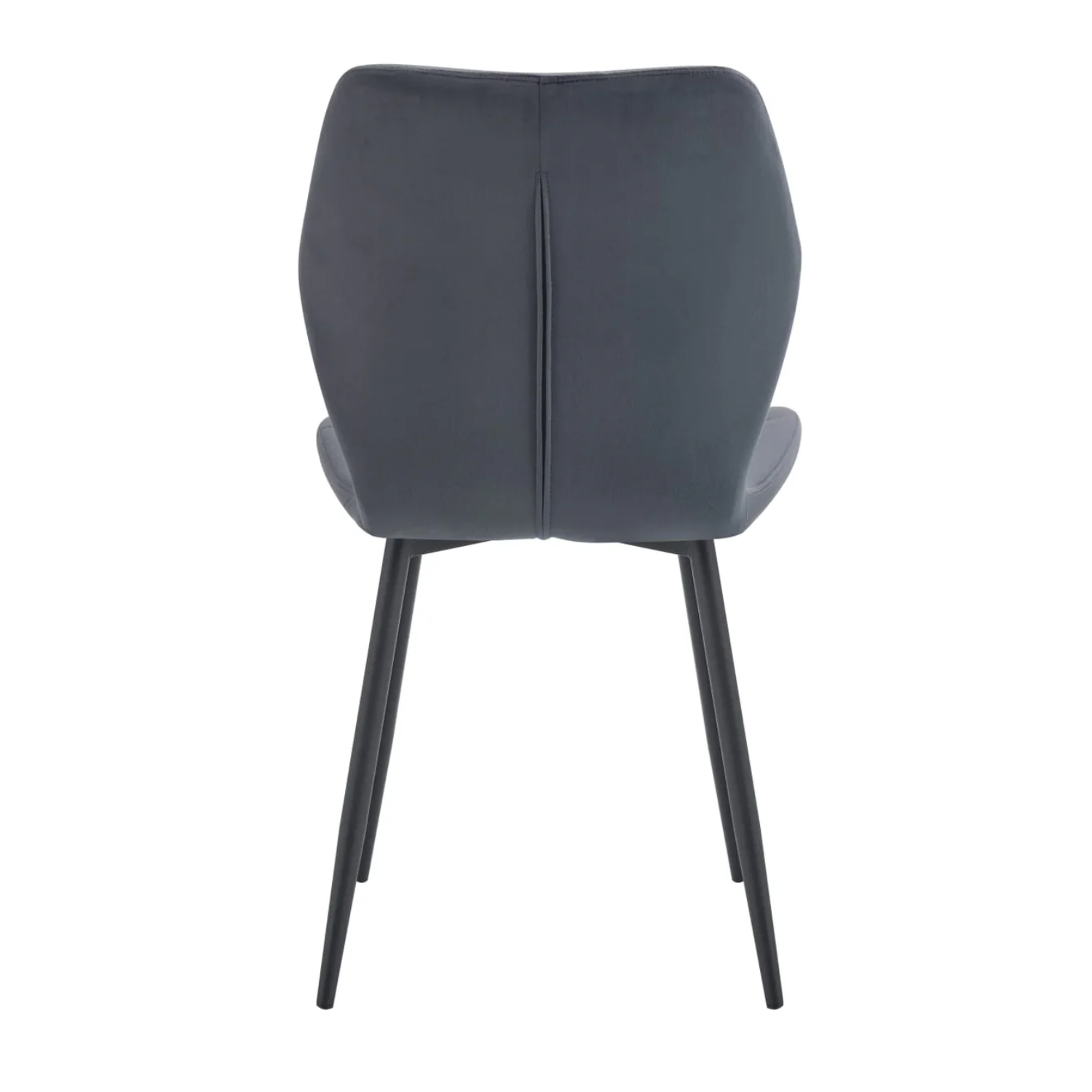 Chaise en Velours avec Pieds Métal Noir