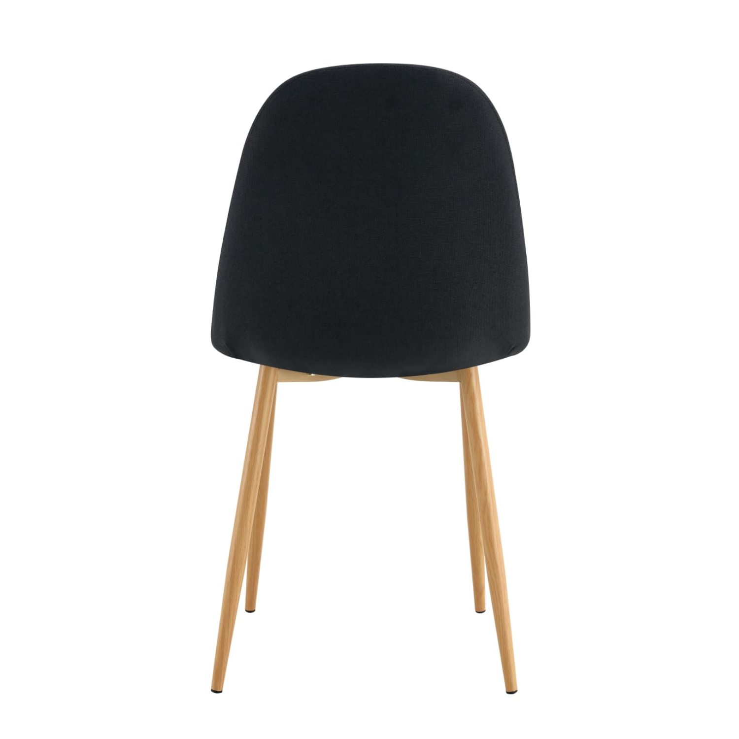 Chaise scandinave avec piètement bois et assise en tissu