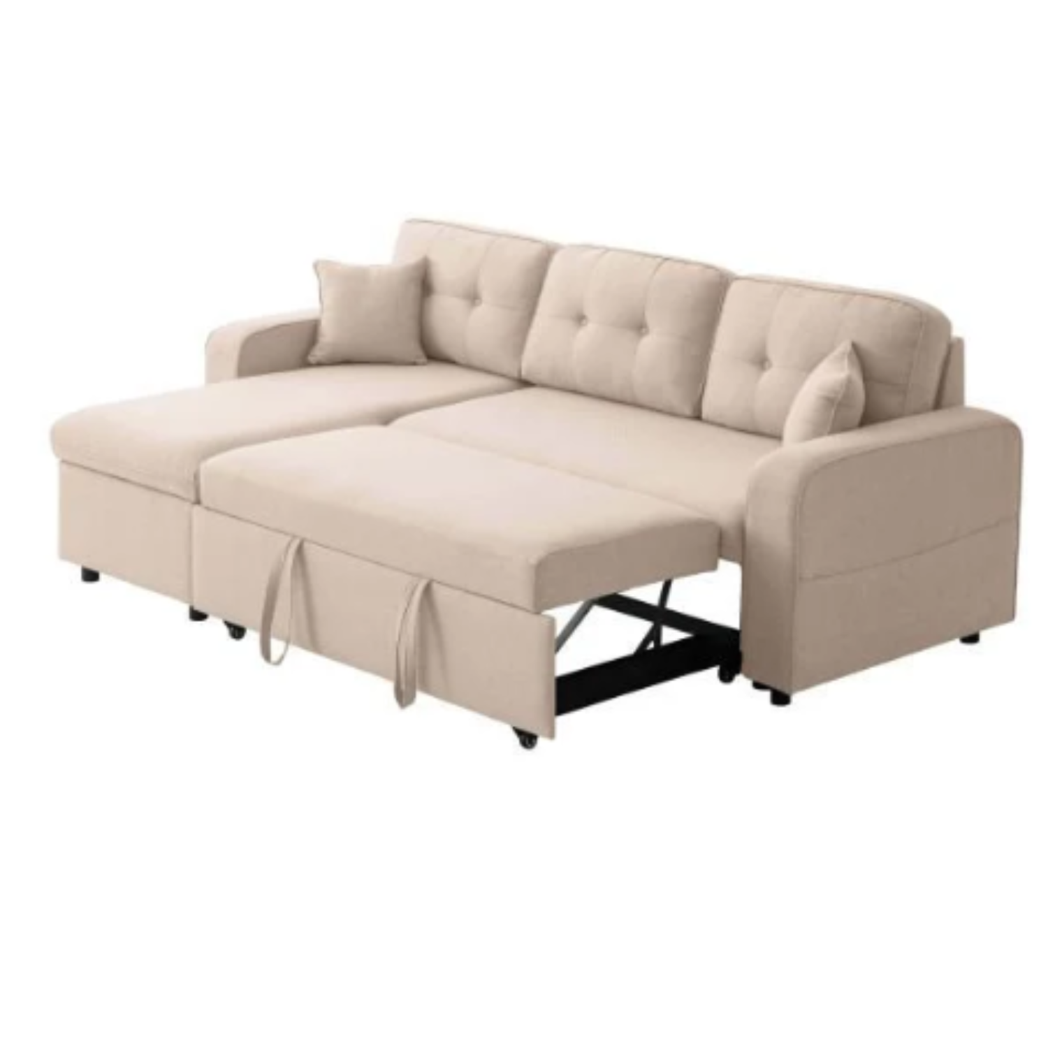 Canapé d'angle  convertible réversible en tissu