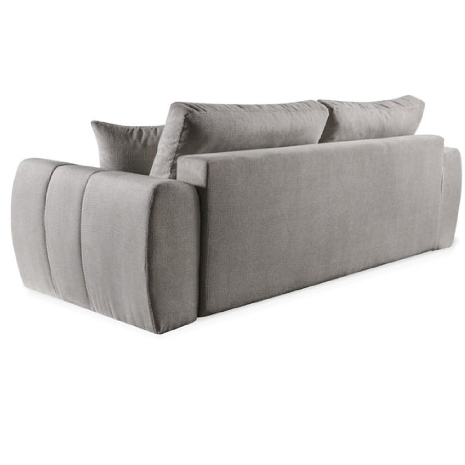 Canapé convertible avec accoudoirs – Couchage élargi & confort moderne en tissu Dunbar 25, disponible en gris ou en beige