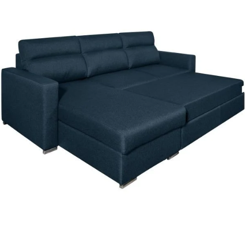 Canapé d'angle réversible convertible en tissu