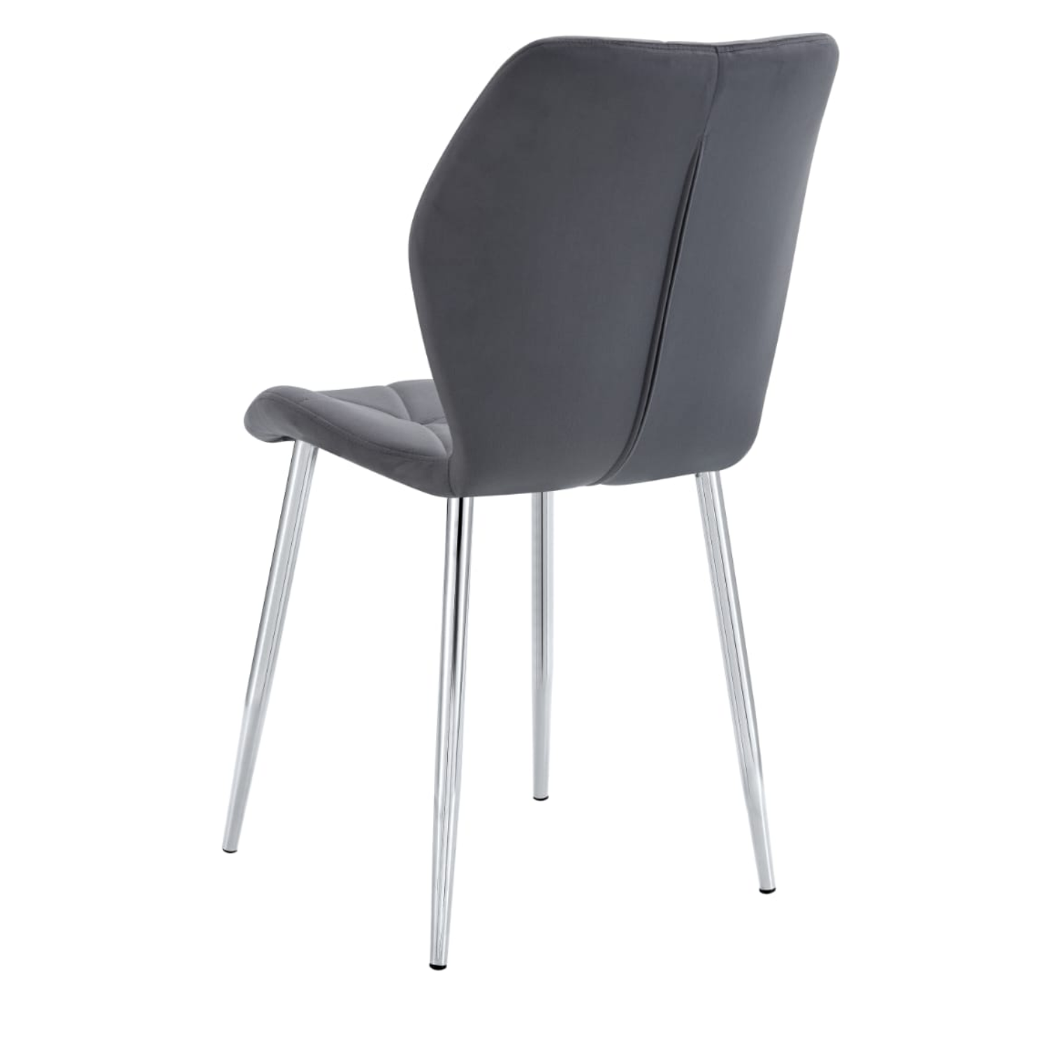 Chaise en Velours avec Pieds Métal Noir