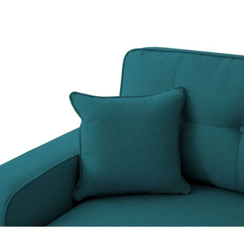 Canapé d'angle convertible réversible en tissu