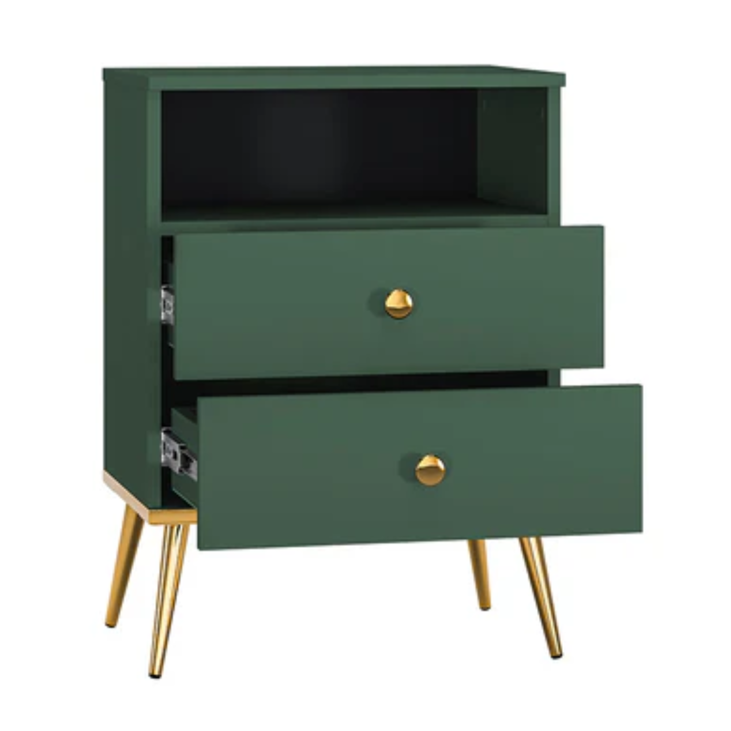 Table de Chevet Moderne en Labrador et Bleu Foncé avec Bordure ABS – Élégance et Durabilité pour Votre Chambre