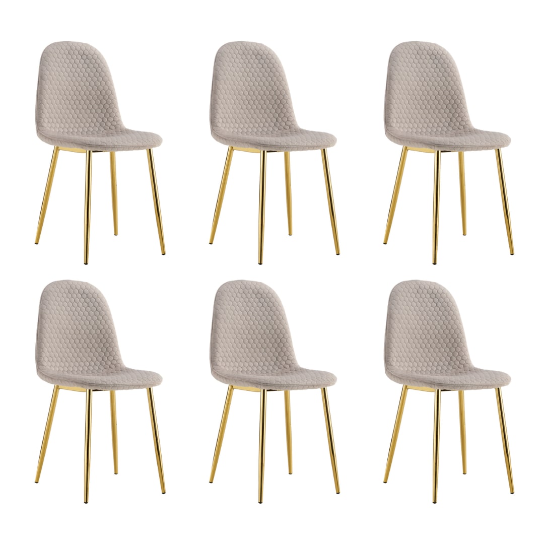 Lot de chaises Scandinave ALVEOLE Gold