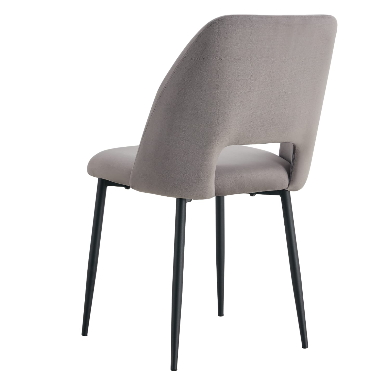 Chaise en Tissu Doudou, Velours ou Sergé – Pieds Métal Noir ou Chrome