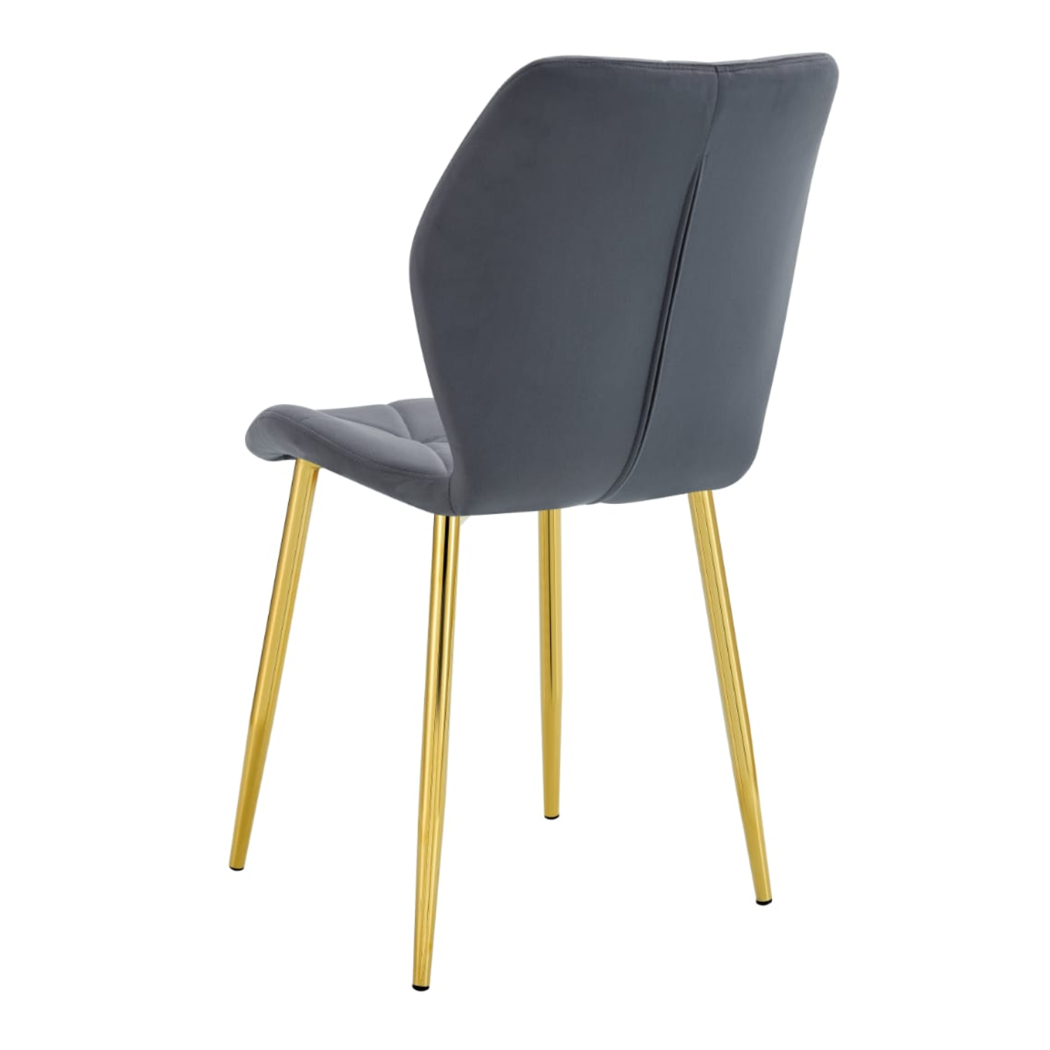 Chaise en Velours avec Pieds Métal Noir