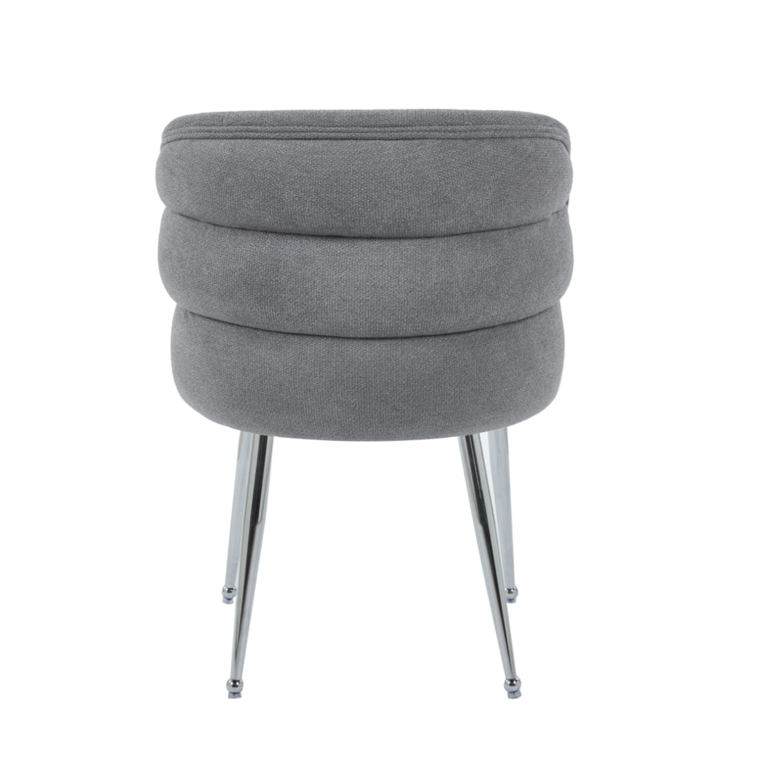 Chaise en tissu effet lin avec piètement métal– Design moderne et confortable