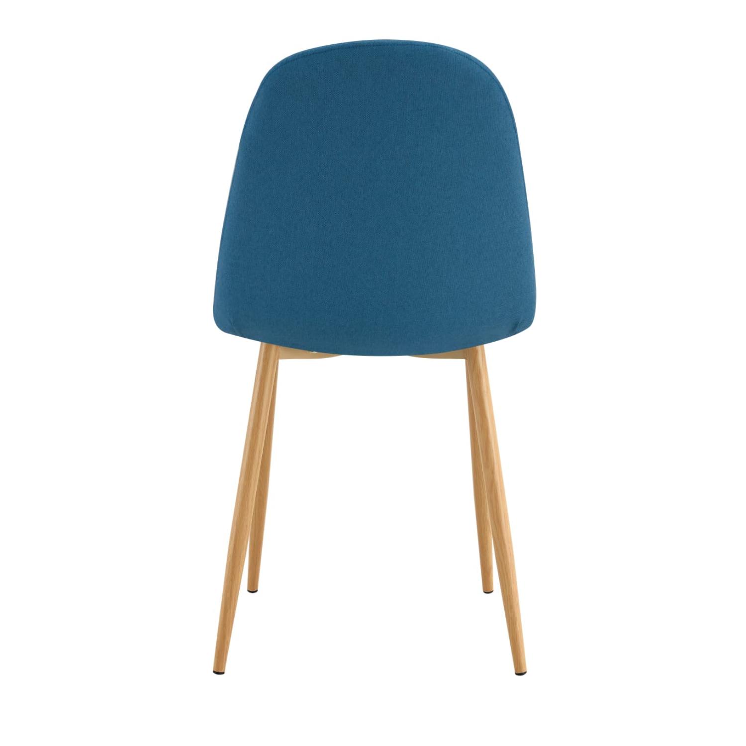 Chaise scandinave avec piètement bois et assise en tissu