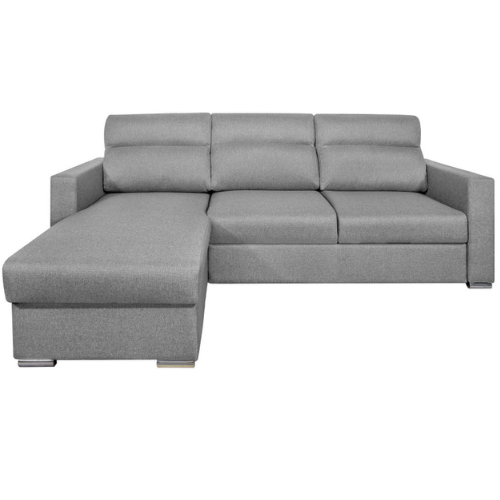 Canapé d'angle réversible convertible en tissu