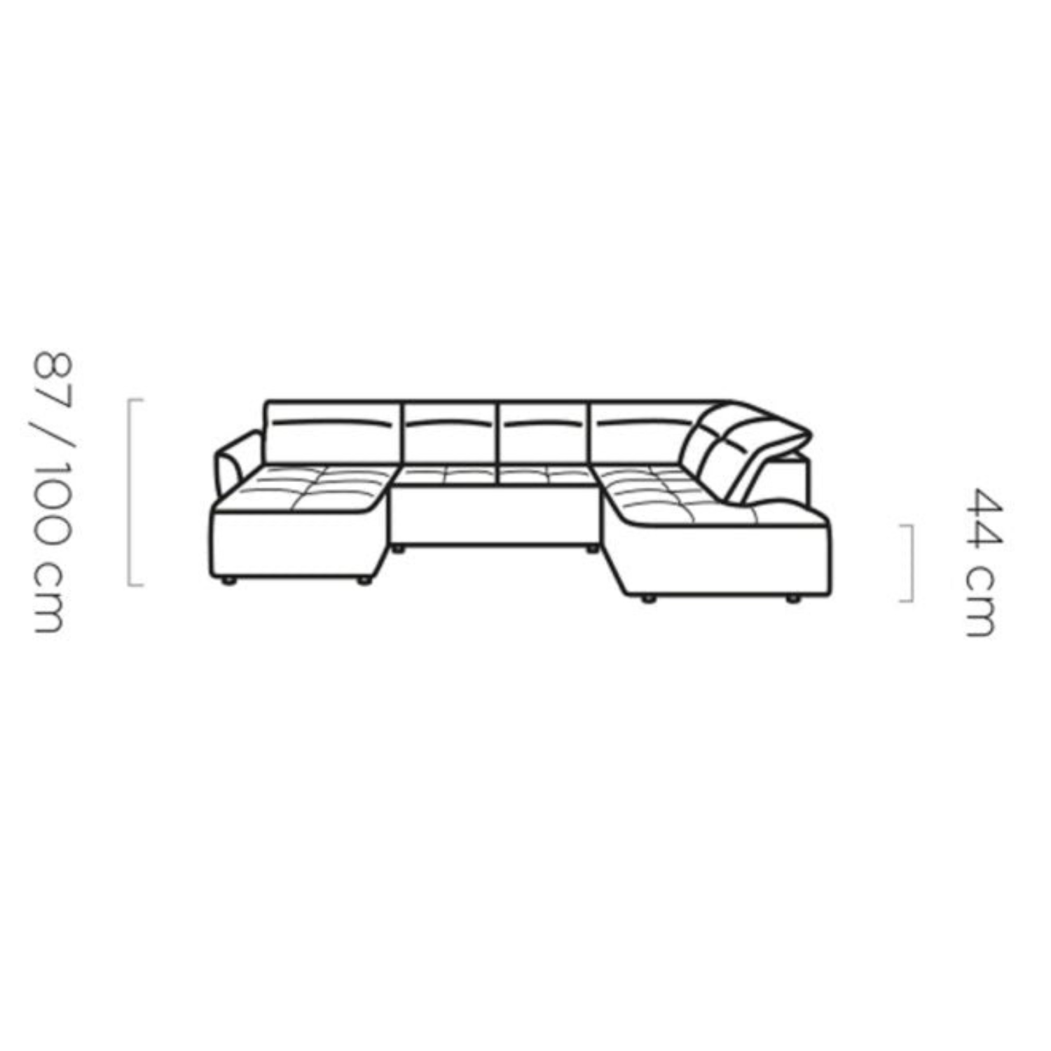 Canapé d'Angle Convertible - Design Moderne, Confort Optimal, Disponible en 3 Tailles | Canapé Réversible avec Coffre de Rangement