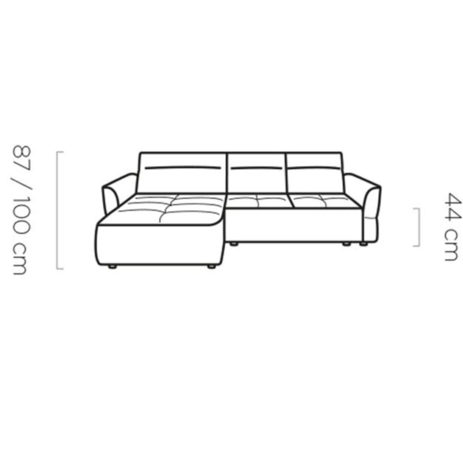 Canapé d'Angle Convertible - Design Moderne, Confort Optimal, Disponible en 3 Tailles | Canapé Réversible avec Coffre de Rangement