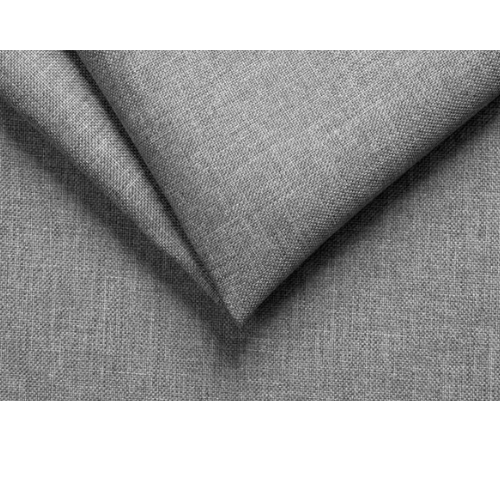 Canapé d'angle réversible, convertible avec coffre et 2 poufs en tissu