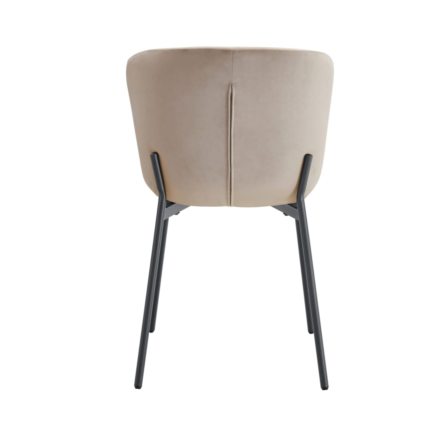 Chaise en Assise velours avec structure métallique dorée, style moderne