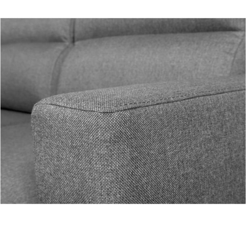 Canapé d'angle réversible convertible en tissu