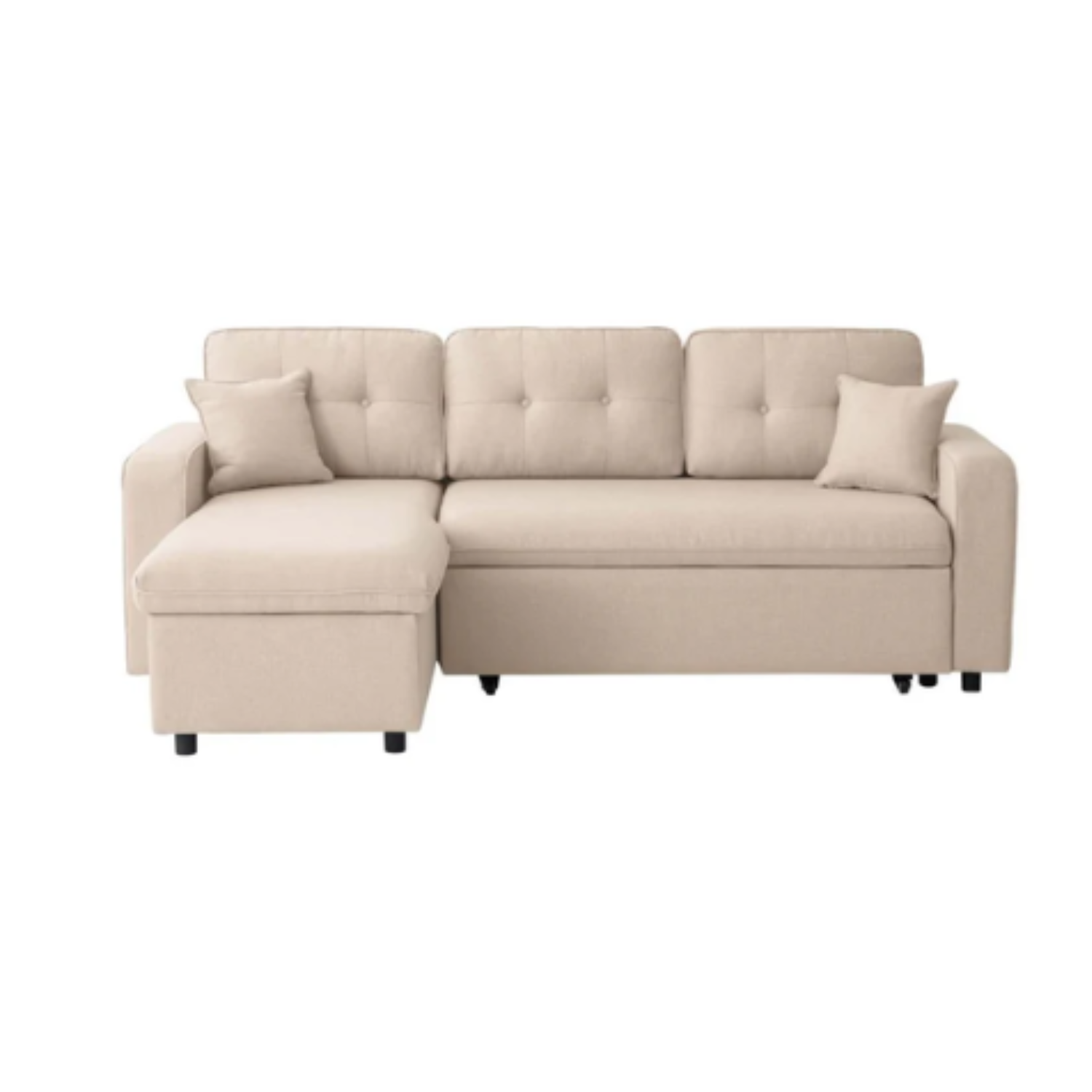 Canapé d'angle  convertible réversible en tissu