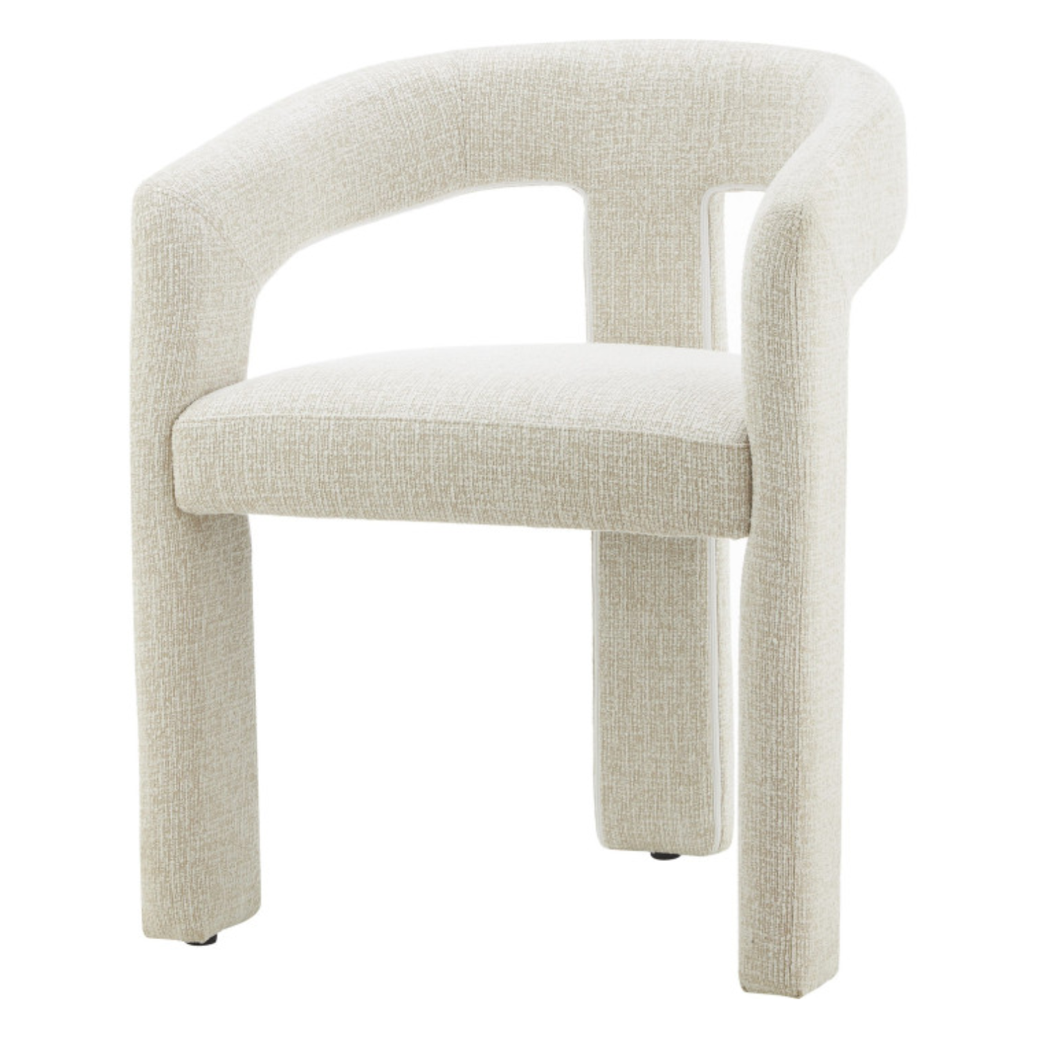Chaise design – Assise et dossier en tissu, piétement acier (Vert kaki ou Gris clair)