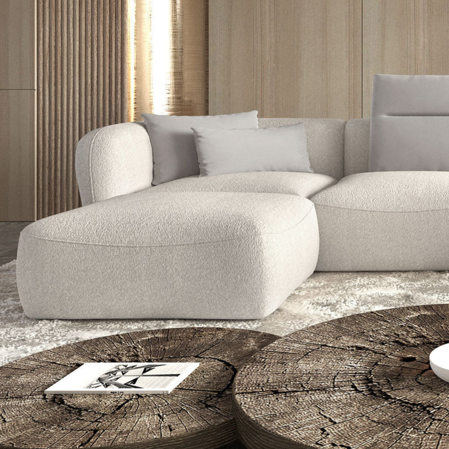 Canapé d'Angle XL en forme U Élégance et Confort