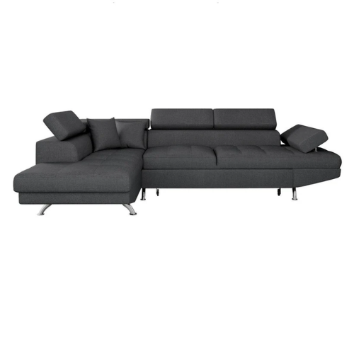 Canapé d'angle convertible panoramique 5 places avec coffre – Confort, design et praticité au quotidien