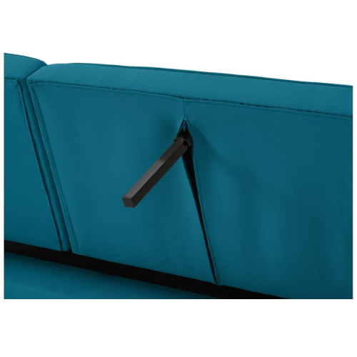 Canapé droit 3 places scandinave convertible en tissu