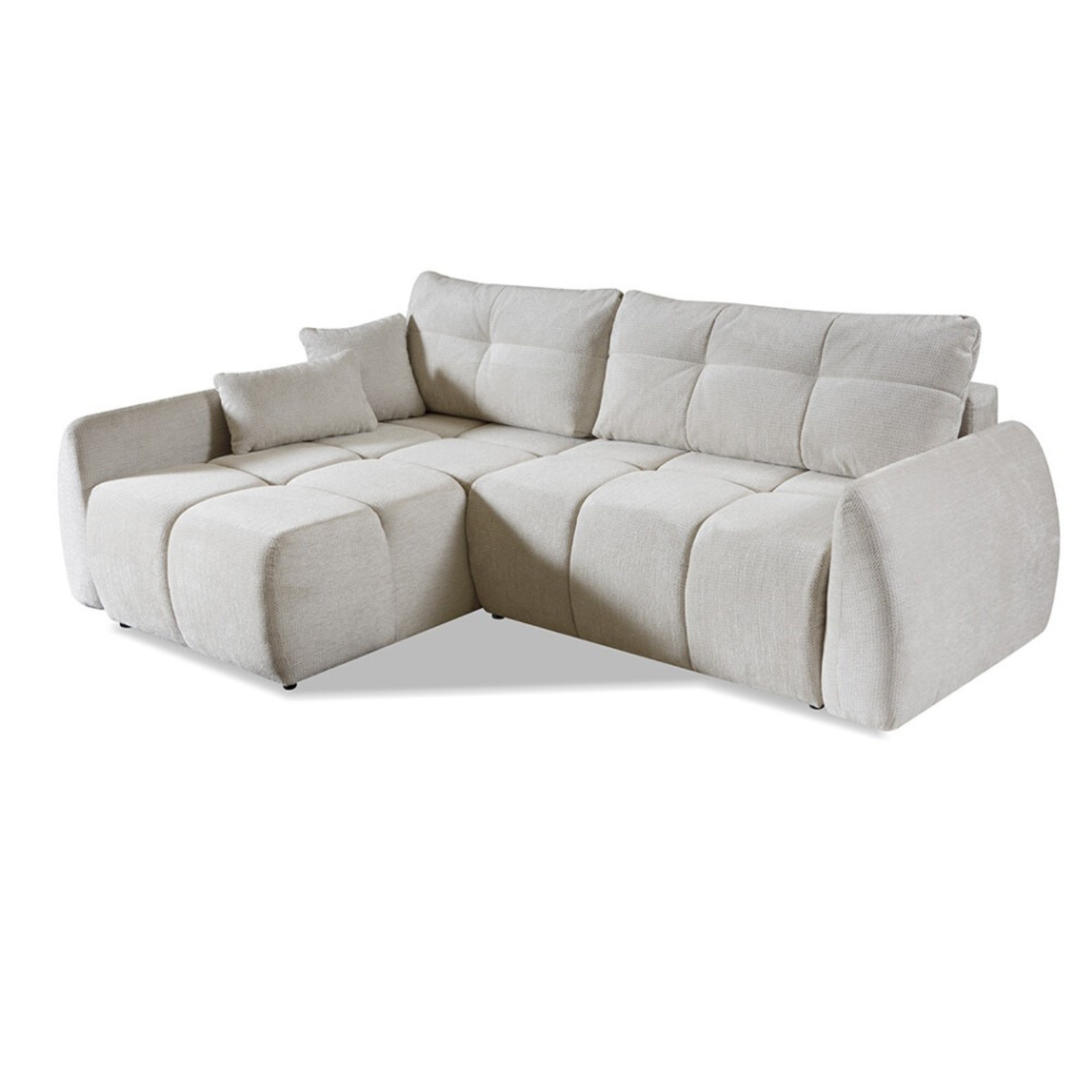 Canapé d’angle convertible – 255 cm – Couchage & Rangement – Moderne et modulable