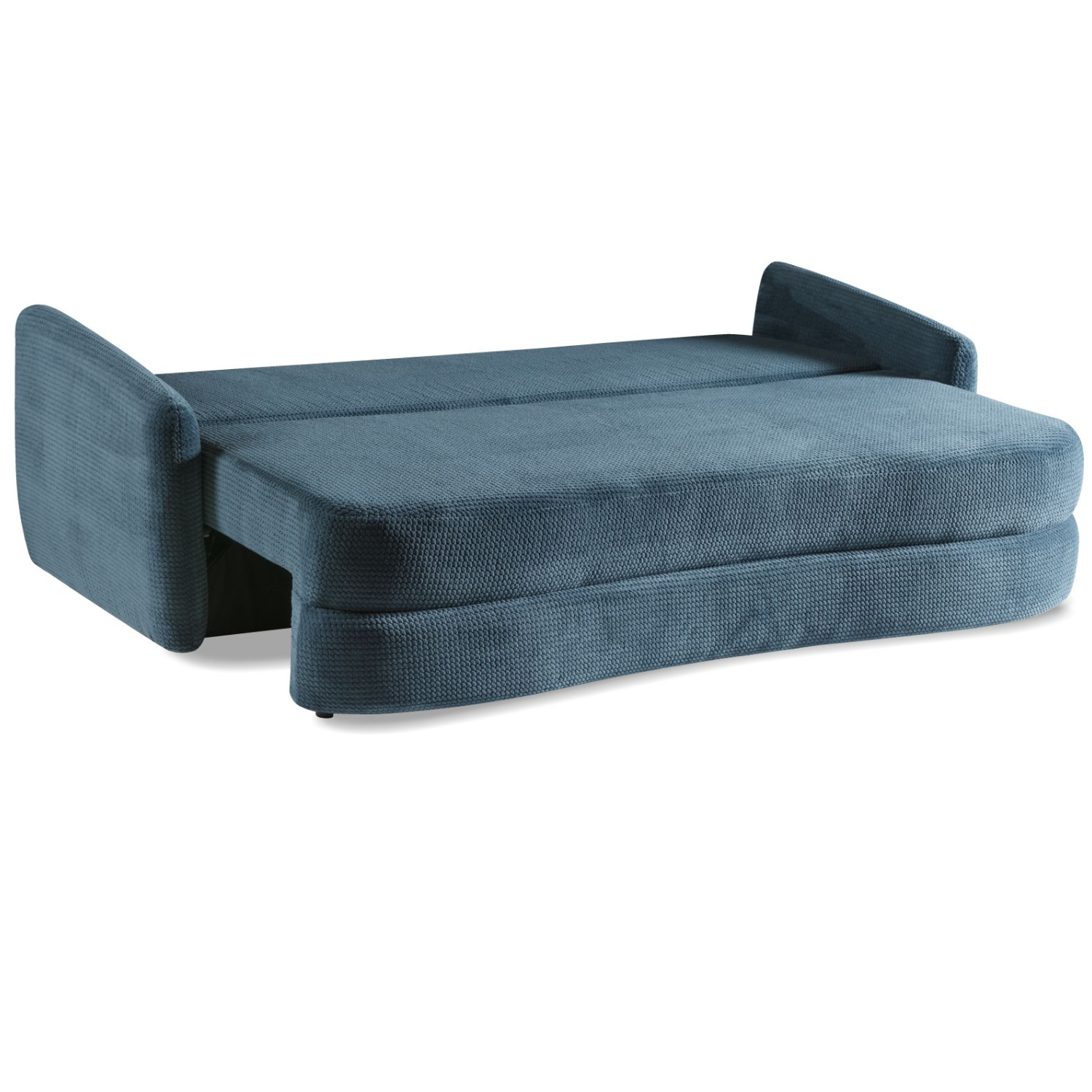 Canapé convertible avec fonction couchage, coffre de rangement et revêtement en tissu