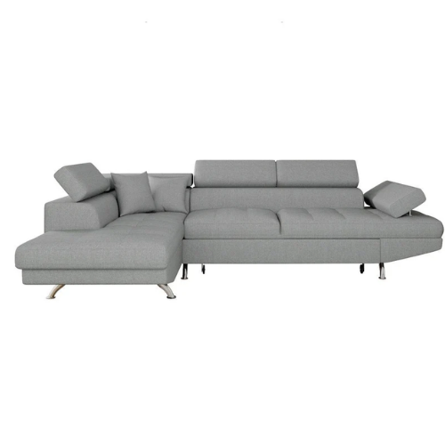 Canapé d'angle convertible panoramique 5 places avec coffre – Confort, design et praticité au quotidien