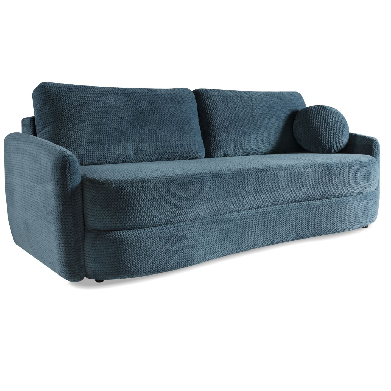 Canapé convertible avec fonction couchage, coffre de rangement et revêtement en tissu