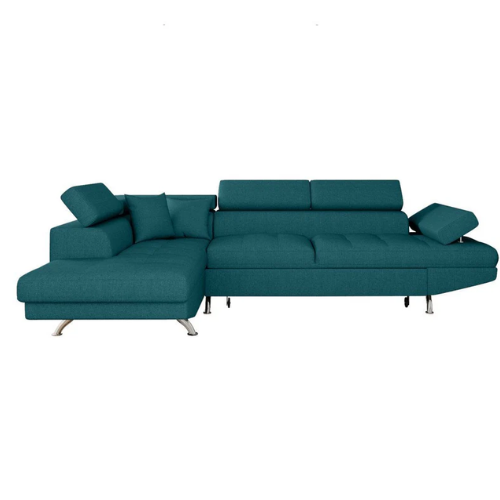 Canapé d'angle convertible panoramique 5 places avec coffre – Confort, design et praticité au quotidien