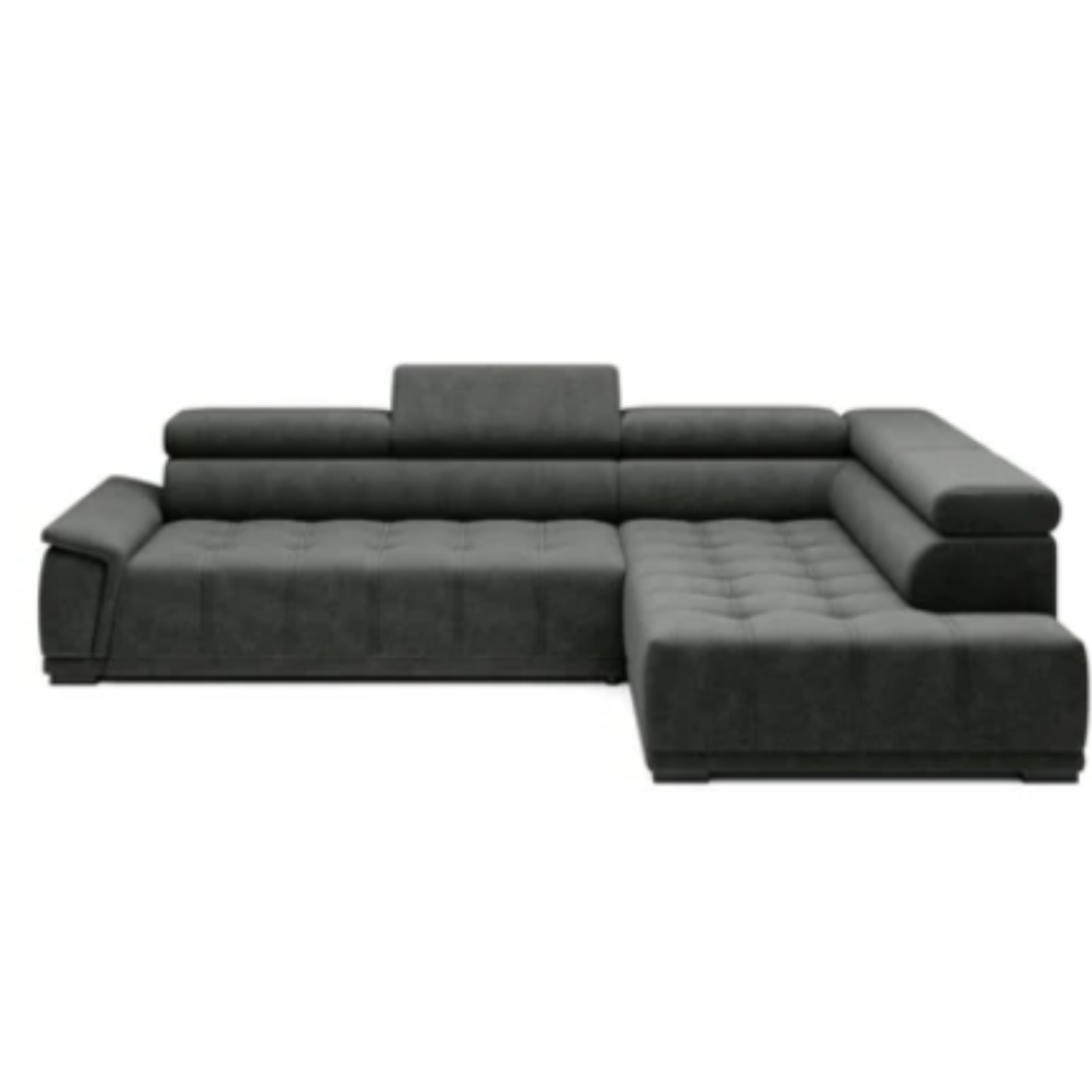 Canapé d’angle – Confort réglable électrique, design moderne et têtières ajustables